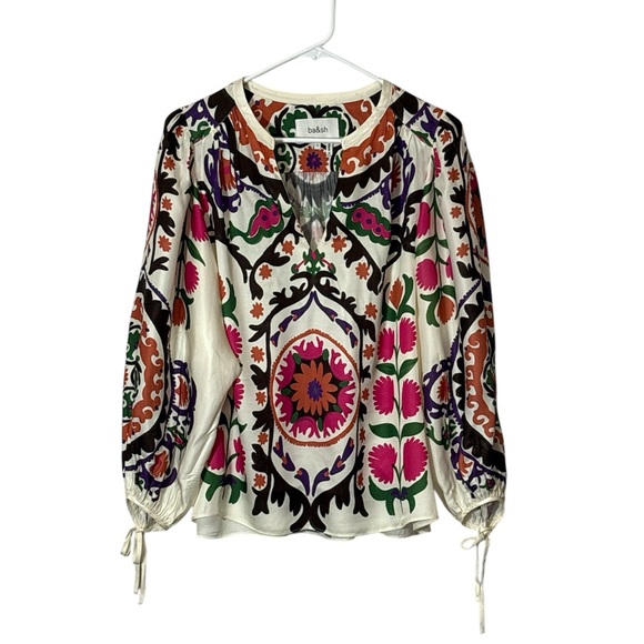 ba&sh Multicolor Patterned Blouse - Picture 1 of 12